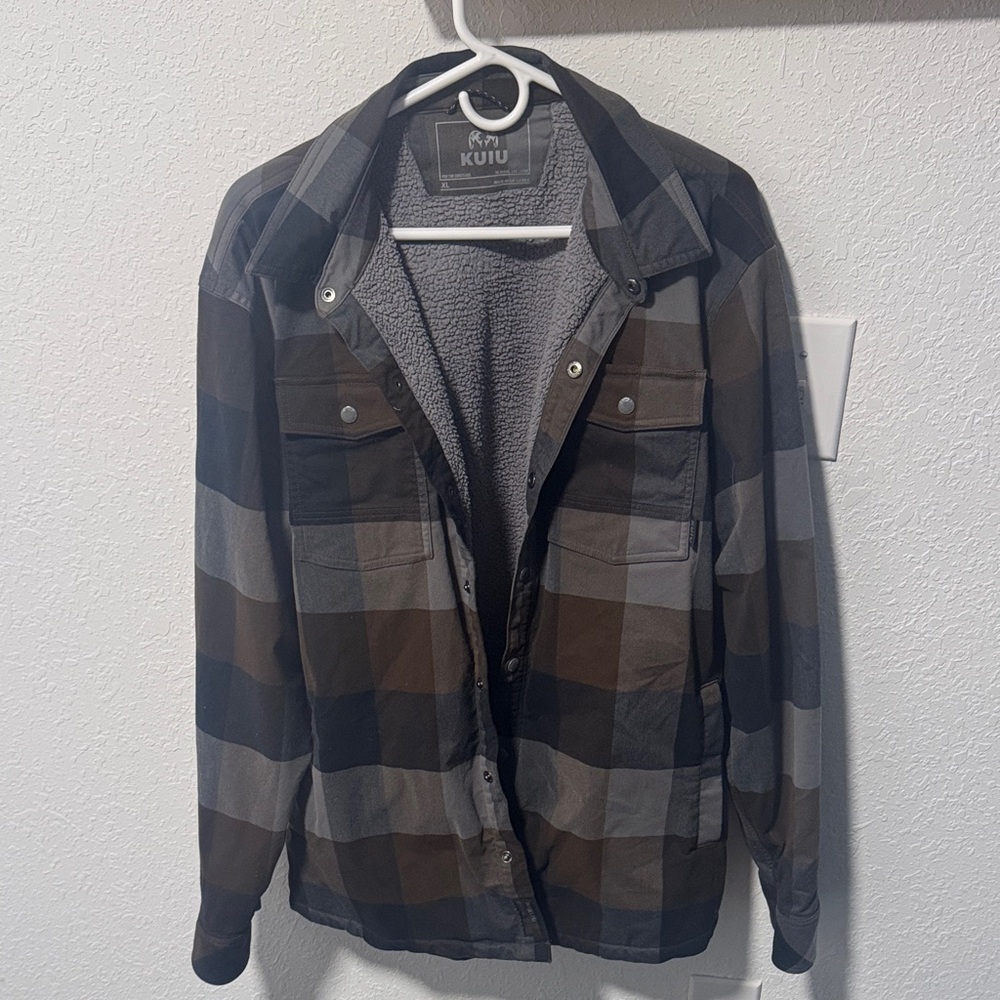 Kuiu Sherpa lined/ flannel fleece shirt jacket XL